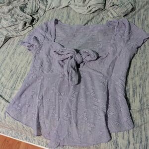 SHEIN Lavender Textured Top